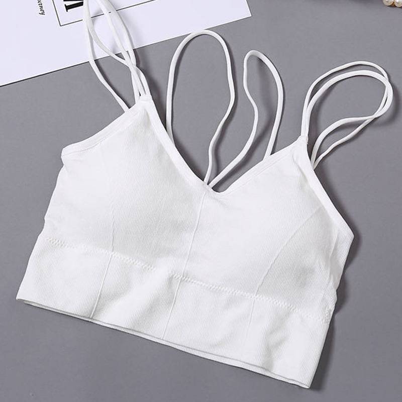 Seamless Bralette With Removable Pads - Kawaii Stop - Bra, Bralette, Bras, Cute, Fashion, Harajuku, Intimates, Japanese, Kawaii, Korean, One Size, Removable Pads, Seamless, Streetwear, Women's Clothing &amp; Accessories