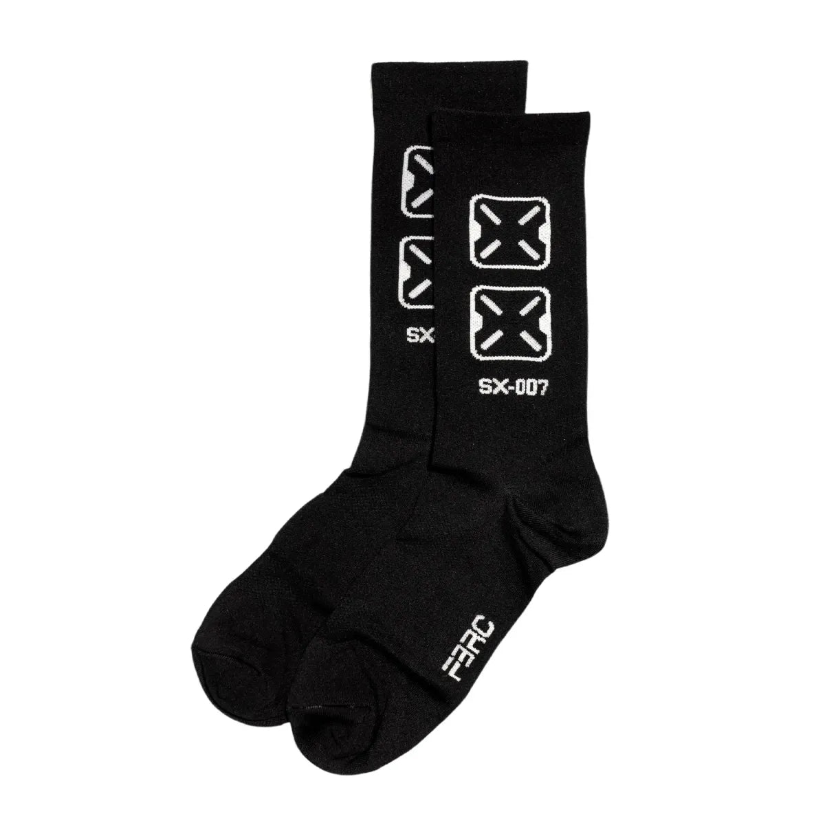 SX-007 Black Crew Socks with Signature Logo - Socks & Hosiery - Accessory - 1