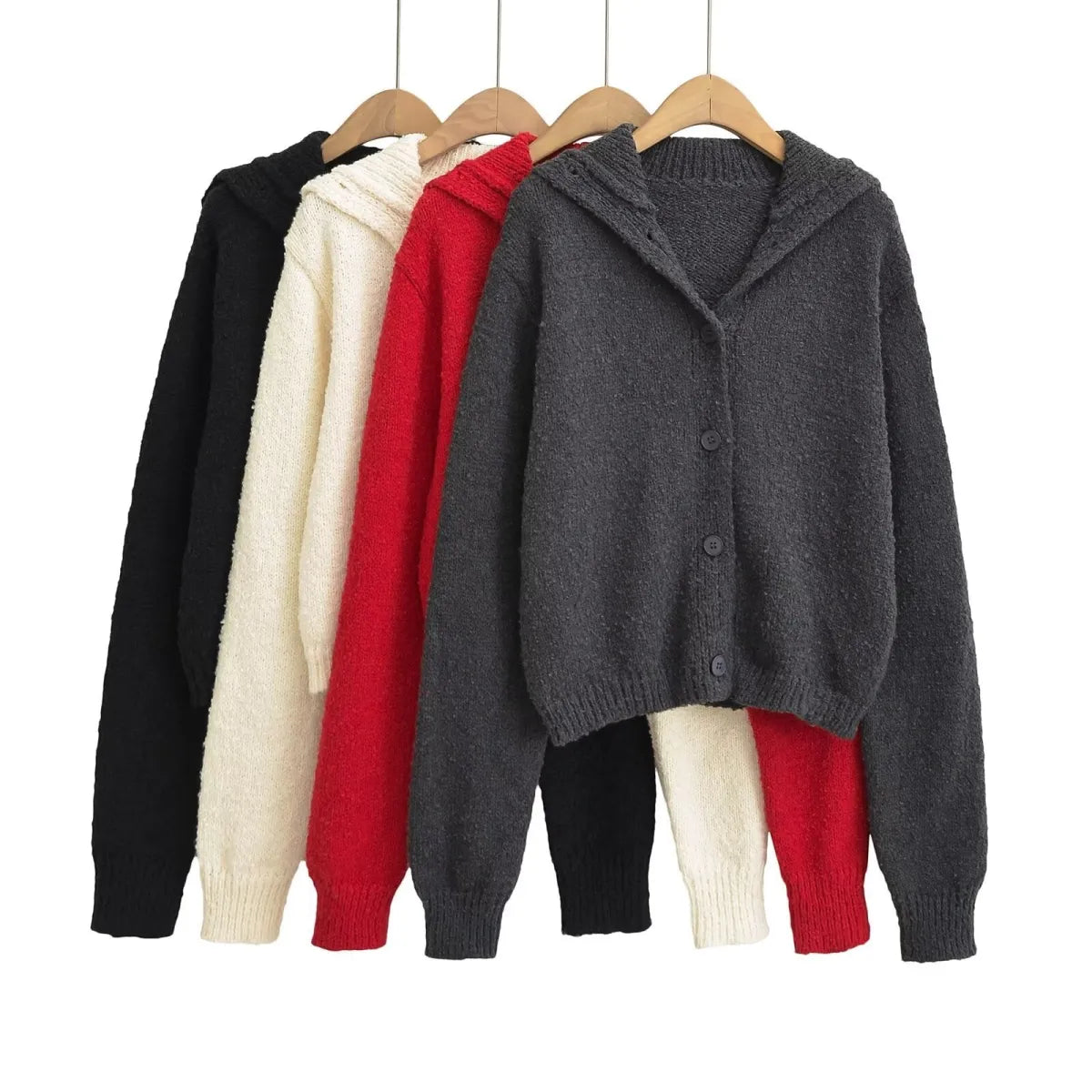 V-Neck Long Sleeve Button-Up Top - Tops - Button-Up Shirt - 1