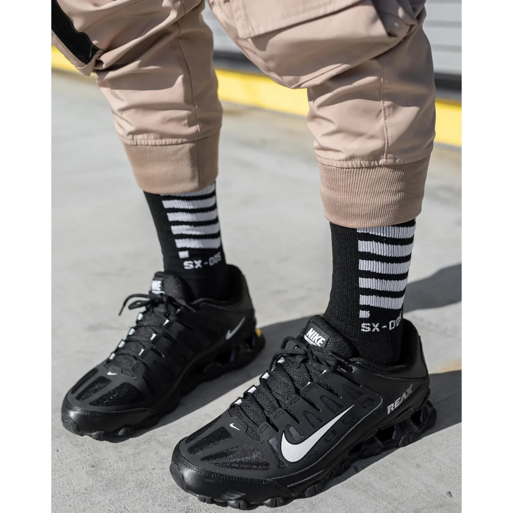 SX-005 Black Graphic Crew Socks - Socks & Hosiery - Accessory - 2