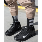 SX-005 Black Graphic Crew Socks - Socks & Hosiery - Accessory - 2