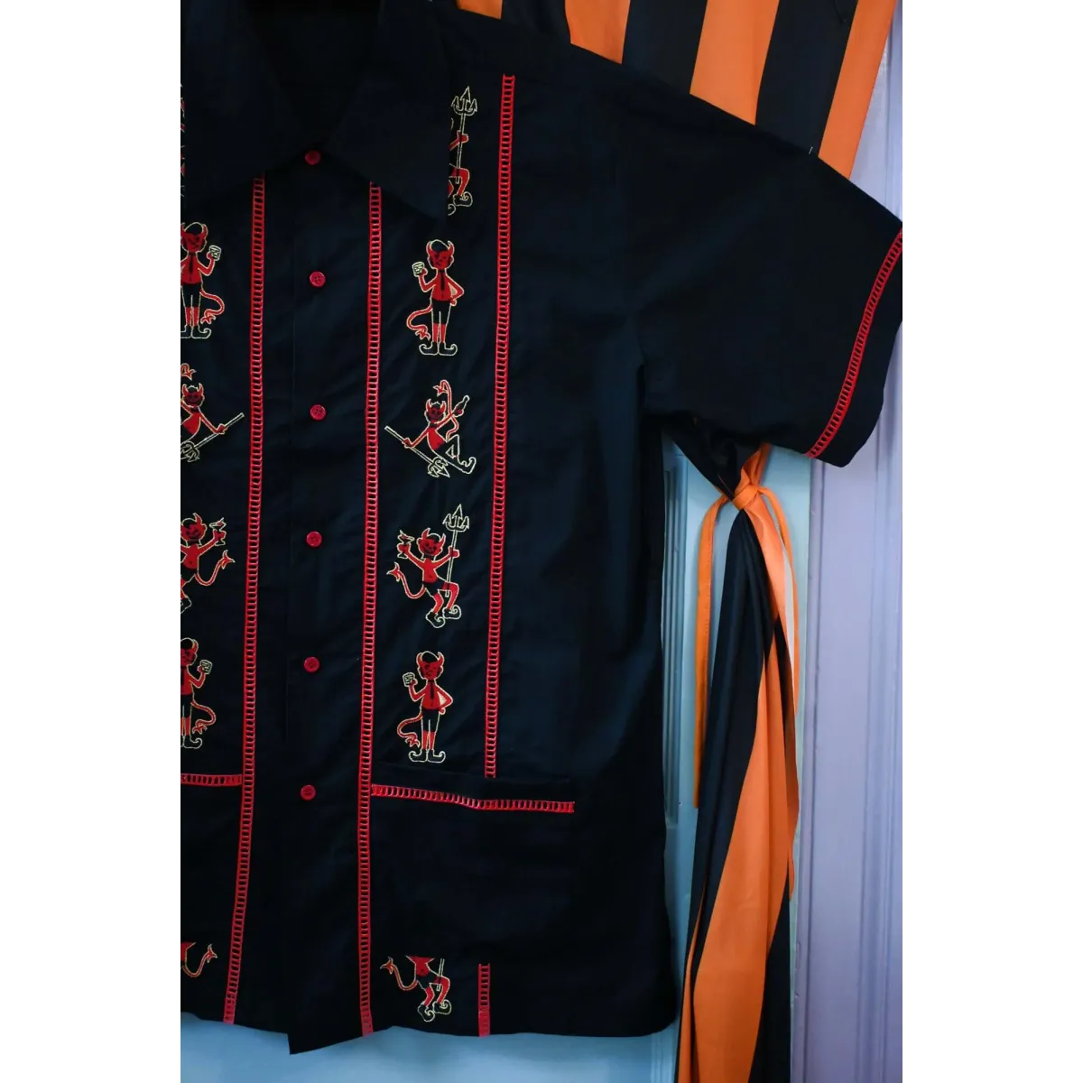 Men’s Tipsy Devils Cocktail Shirt - T-Shirts - Button-Up Shirt - 6