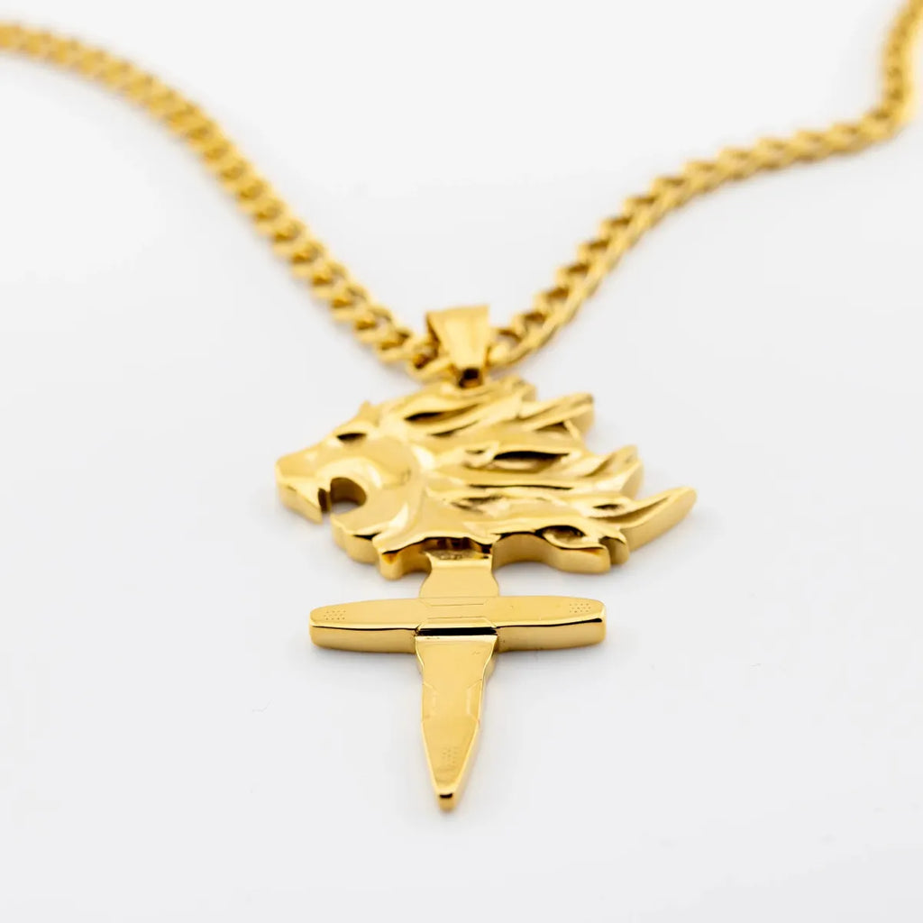 Lionheart Cyber Cross Necklace - Necklaces - Necklace - 3