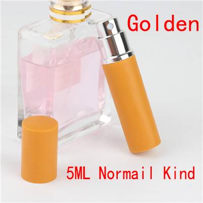 Refillable Perfume Bottles - Kawaii Stop - .17 oz, 5ml, Beauty &amp; Health, Cute, Metal, Perfume Bottle, Round Shape, Skin Care, Spray Scent Case, Travel