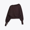 Asymmetric Slant Collar Knit Pullover Sweater - Sweaters - Sweater / Pullover - 1