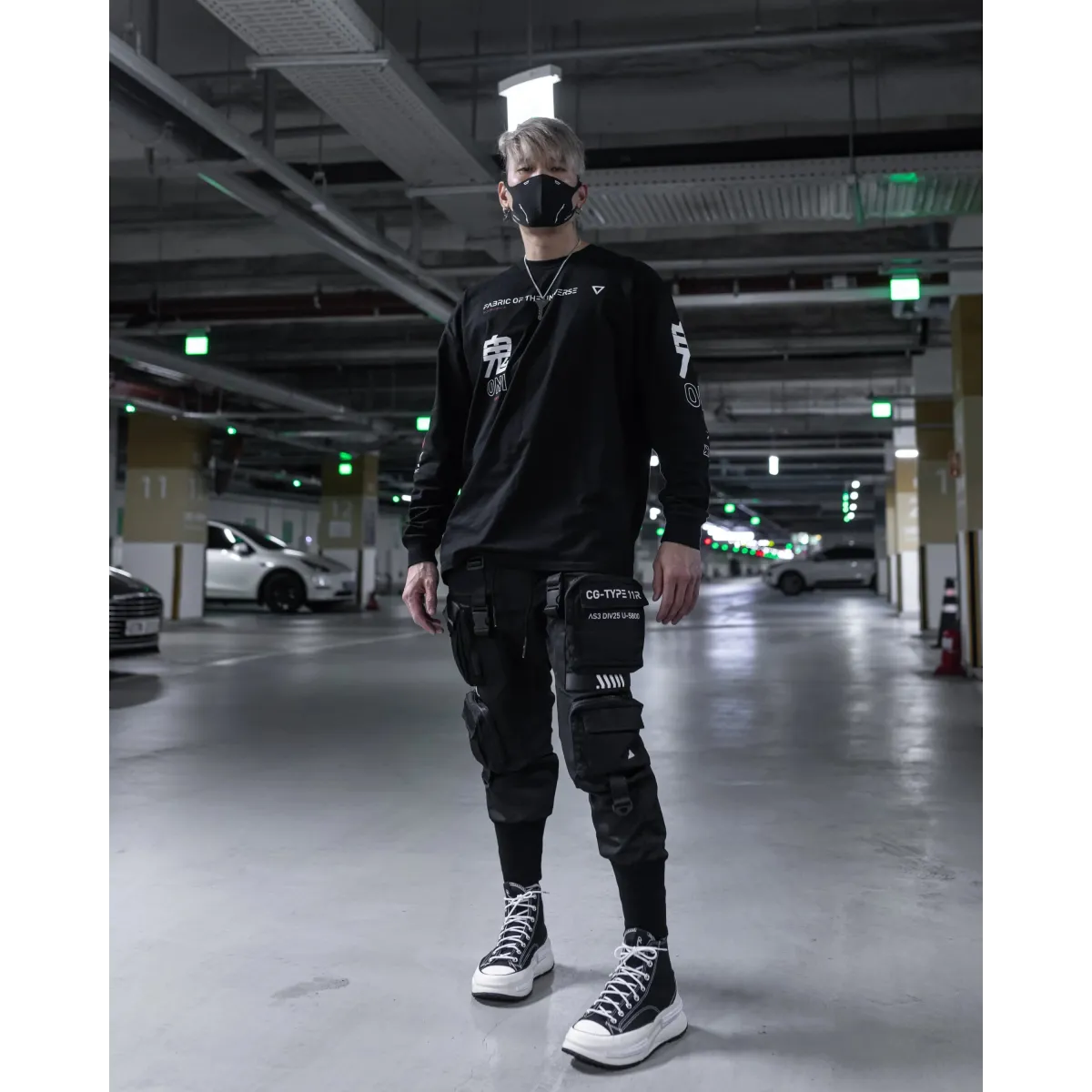 ONI Graphic Long Sleeve Tee by Fabric of the Universe - T-Shirts - T-Shirt - 4