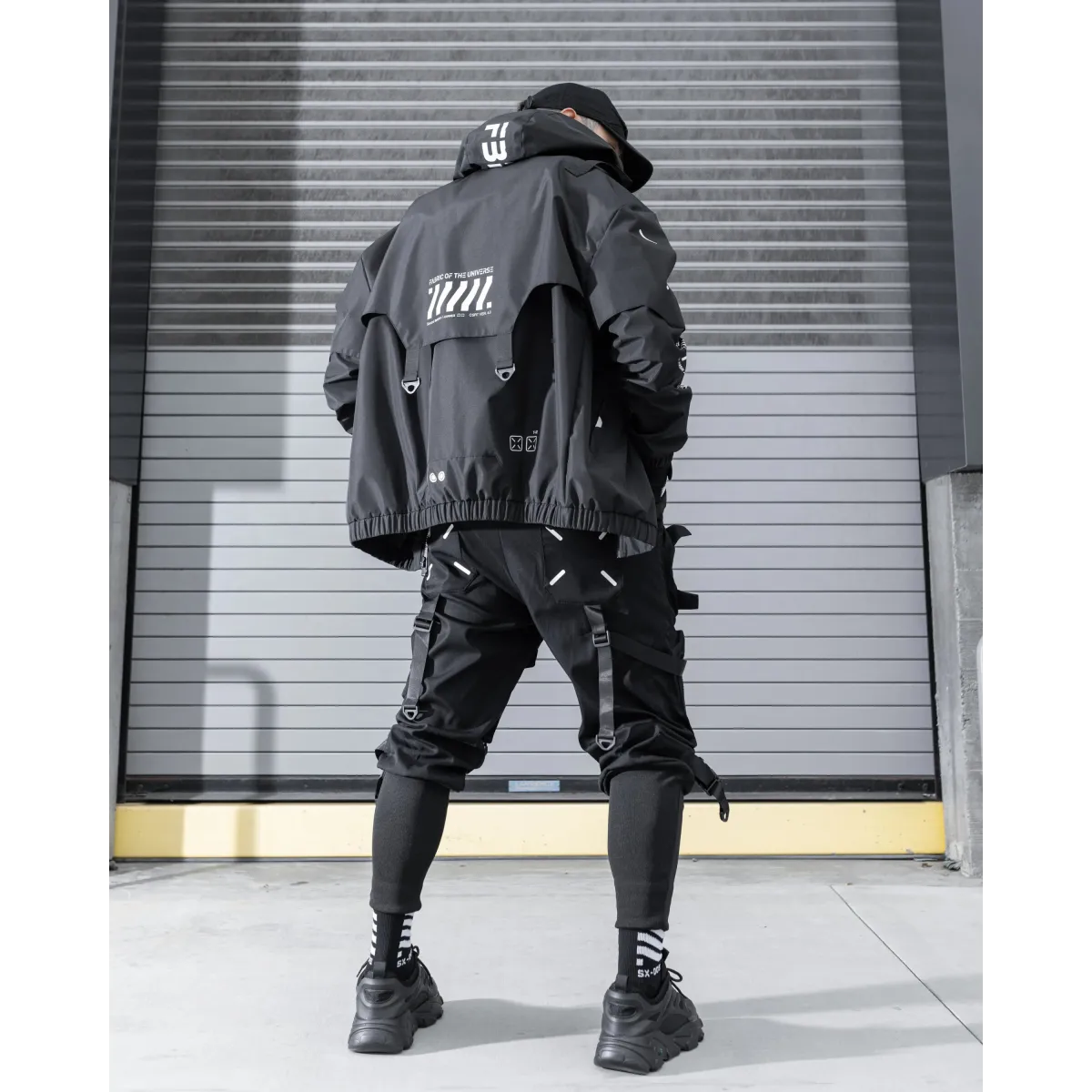 WB-Type 03A Cyberpunk Black Windbreaker - Harajuku Style - Jacket - 4