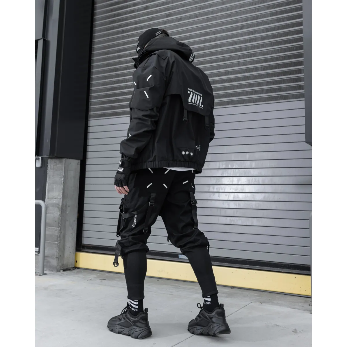 WB-Type 03A Cyberpunk Black Windbreaker - Harajuku Style - Jacket - 5