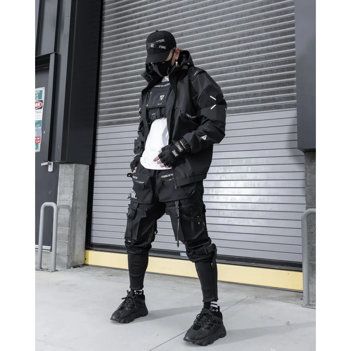 WB-Type 03A Cyberpunk Black Windbreaker - Harajuku Style - Jacket - 6