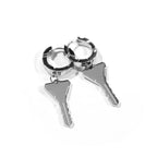 FBRC Stainless Steel Key Hoop Earrings - T-Shirts - Earrings - 3