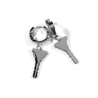FBRC Stainless Steel Key Hoop Earrings - T-Shirts - Earrings - 4
