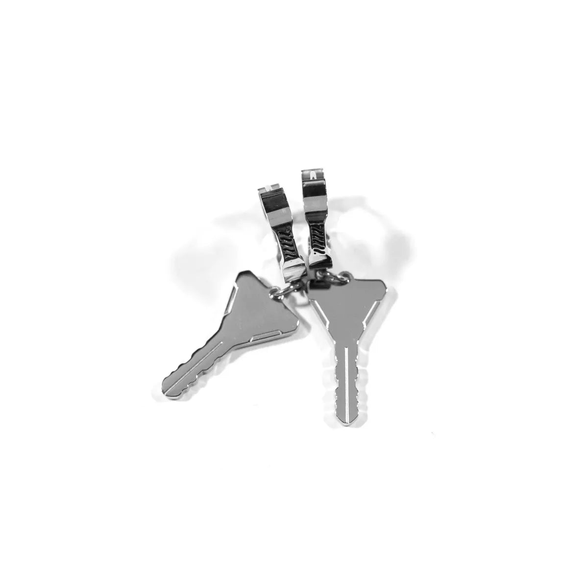 FBRC Stainless Steel Key Hoop Earrings - T-Shirts - Earrings - 5
