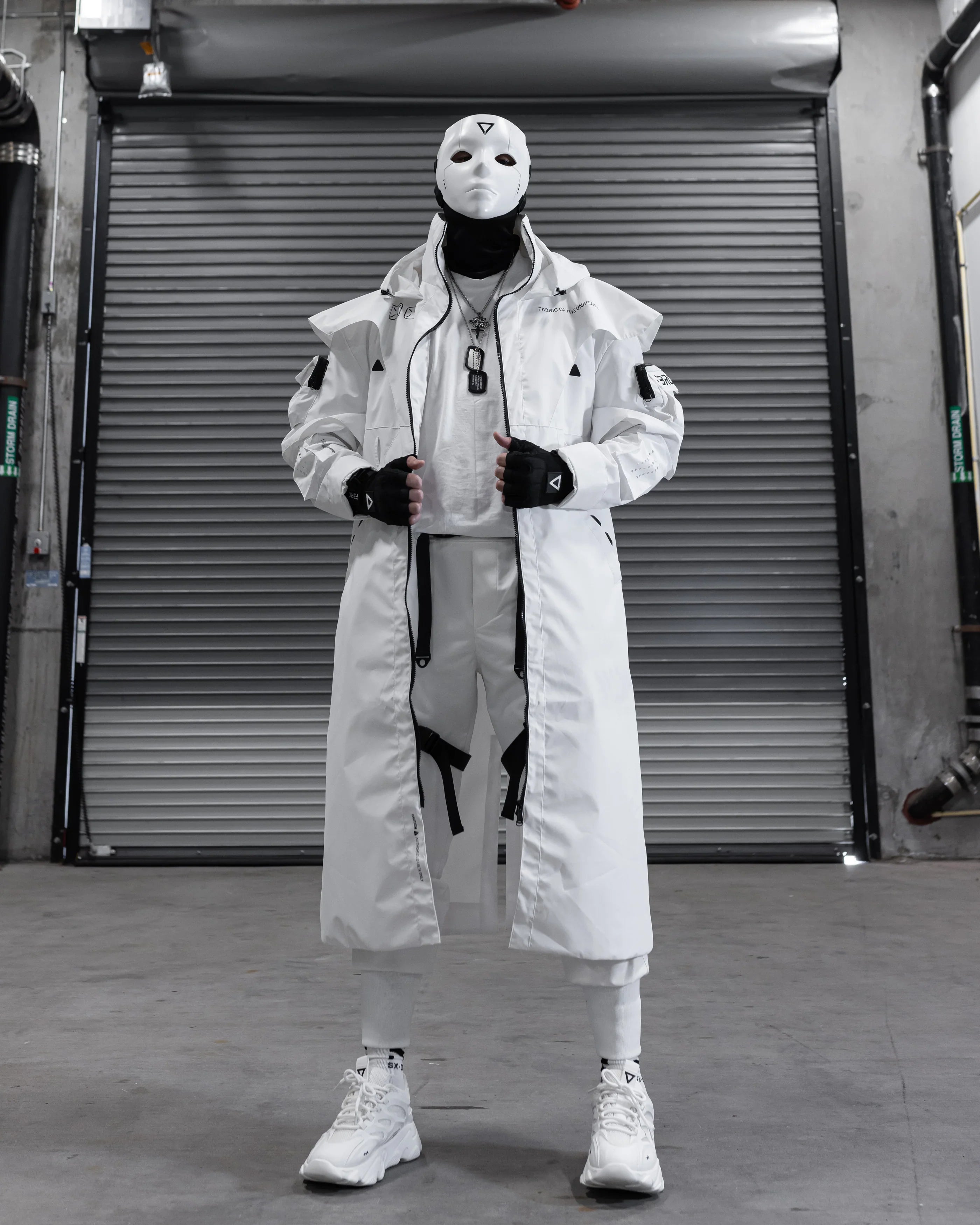CC-020 White Commander's Trench Coat