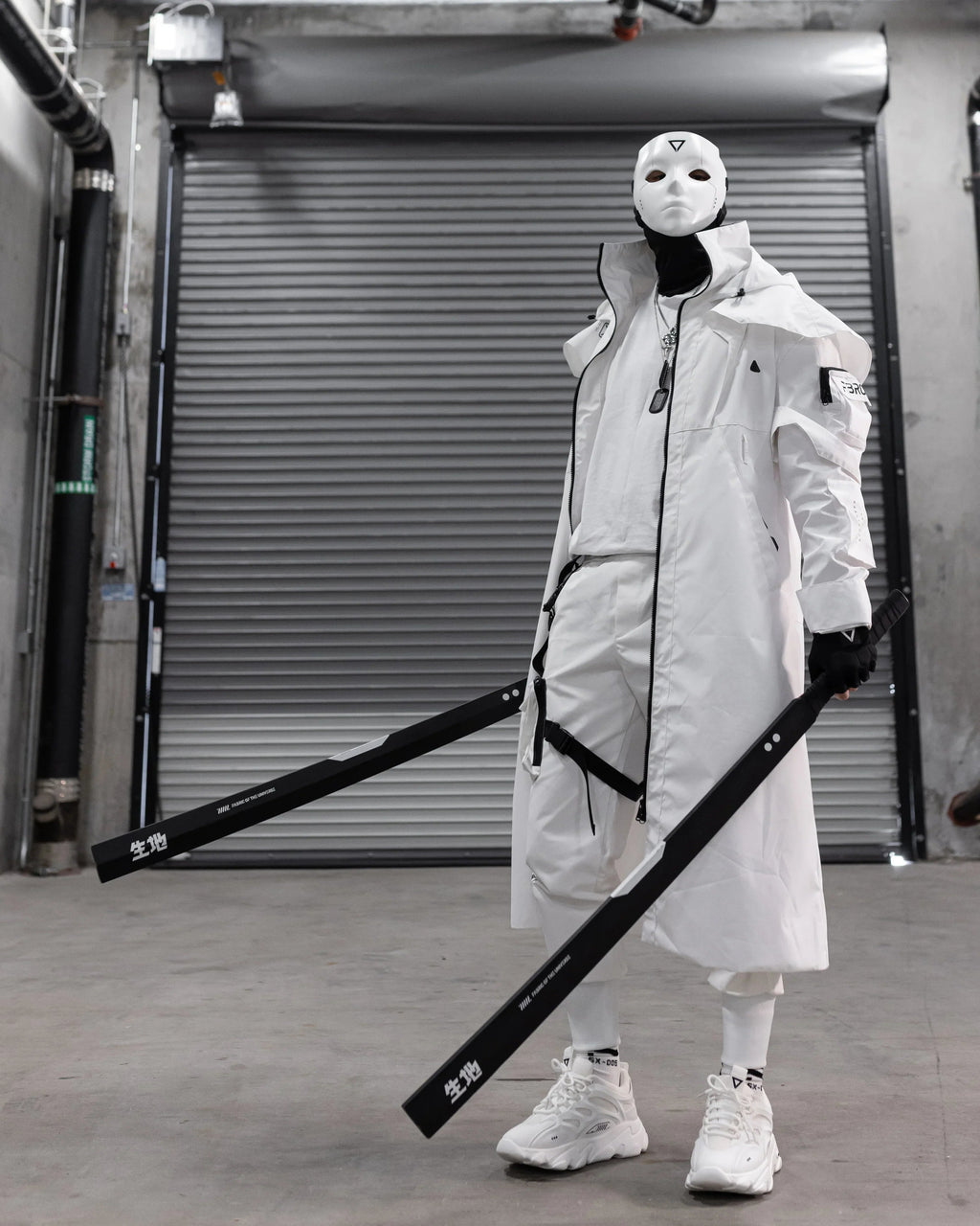 CC-020 White Commander's Trench Coat