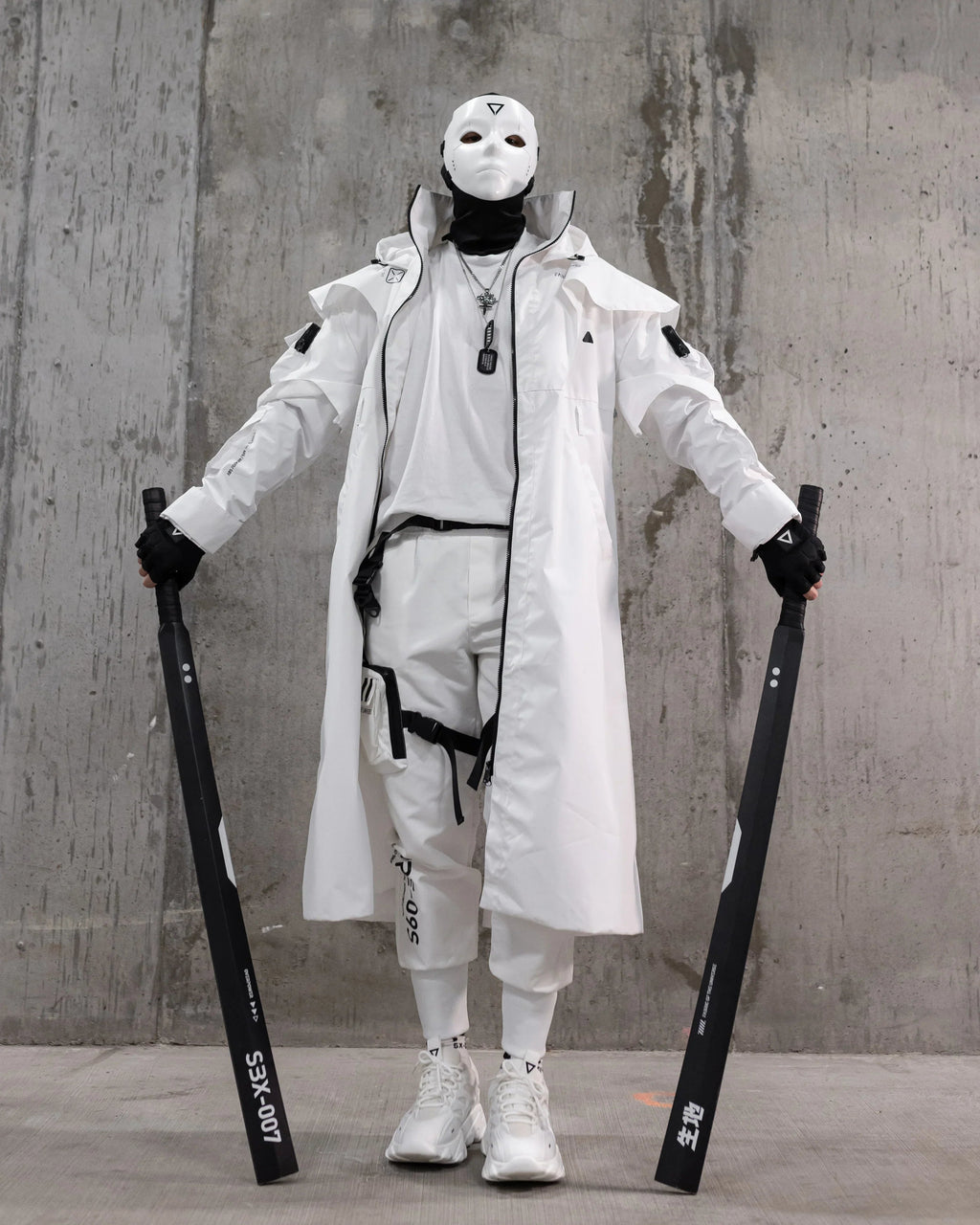 CC-020 White Commander's Trench Coat