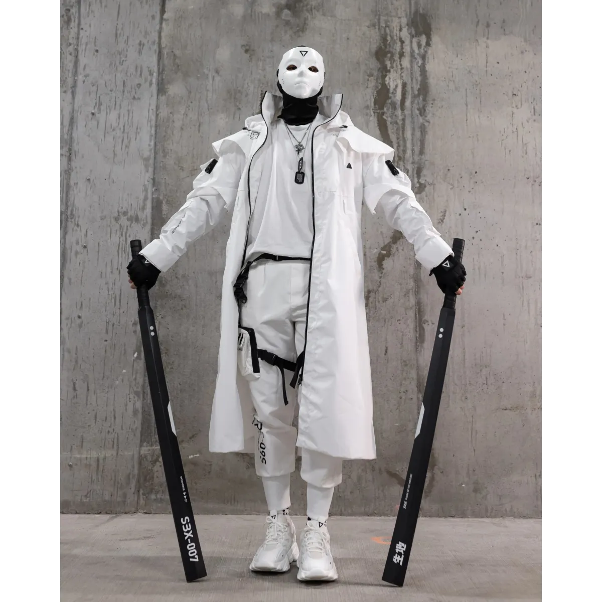 CC-020 White Commander’s Trench Coat - Harajuku Style - Coat - 9