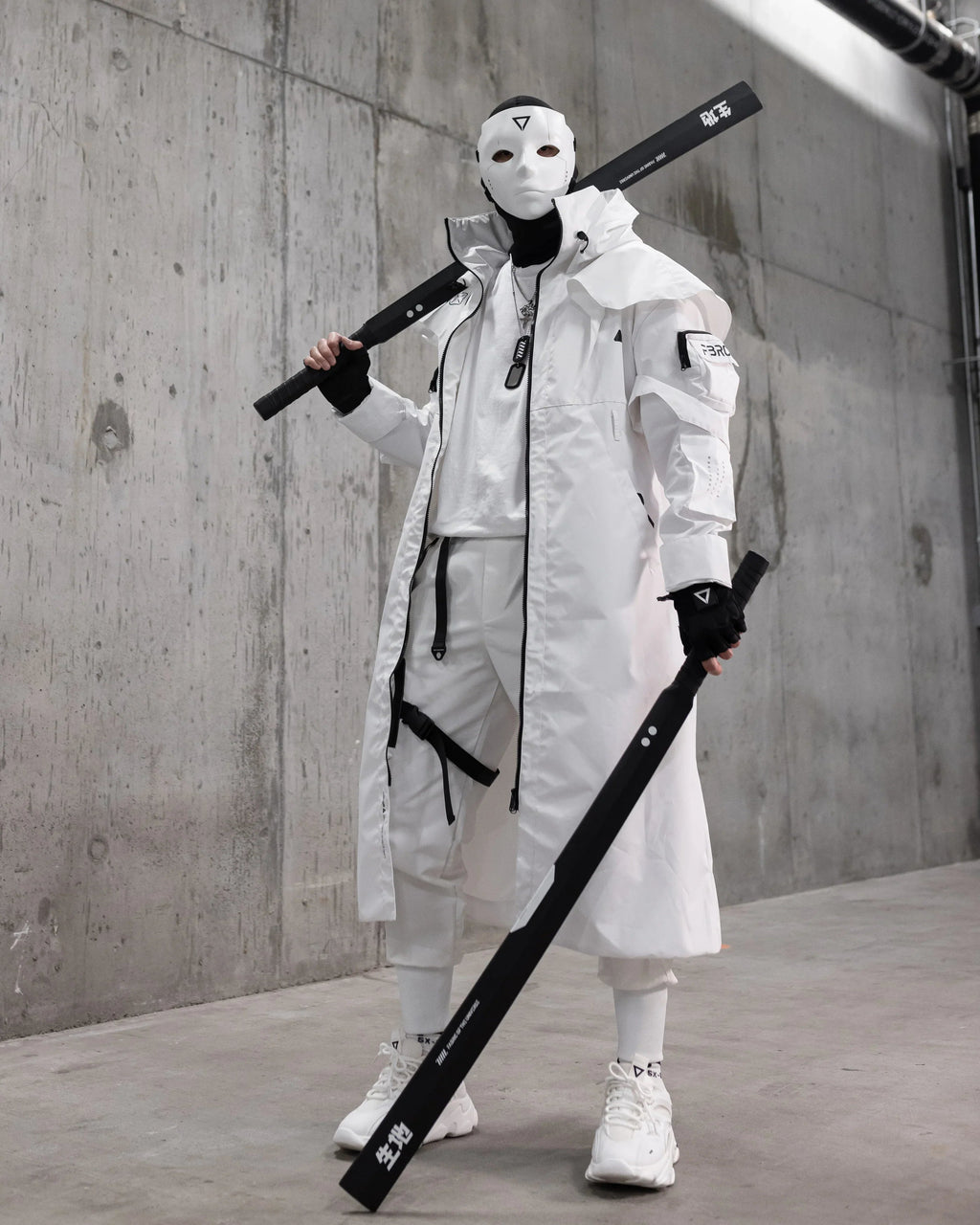 CC-020 White Commander's Trench Coat