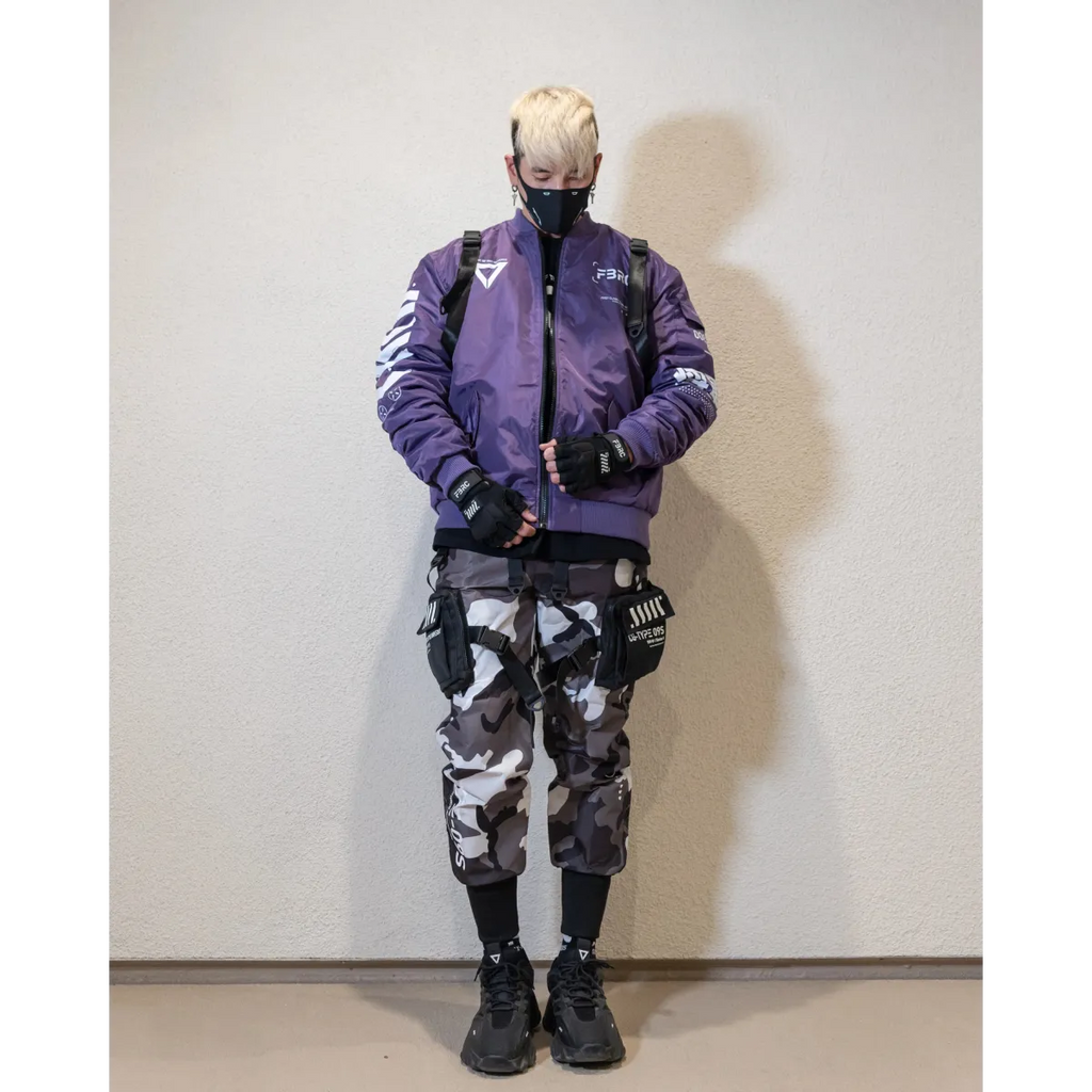 V3-3 Cybercore Purple Bomber Jacket - Jackets & Coats - Jacket - 6