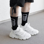 SX-006 Tech Logo Black Crew Socks