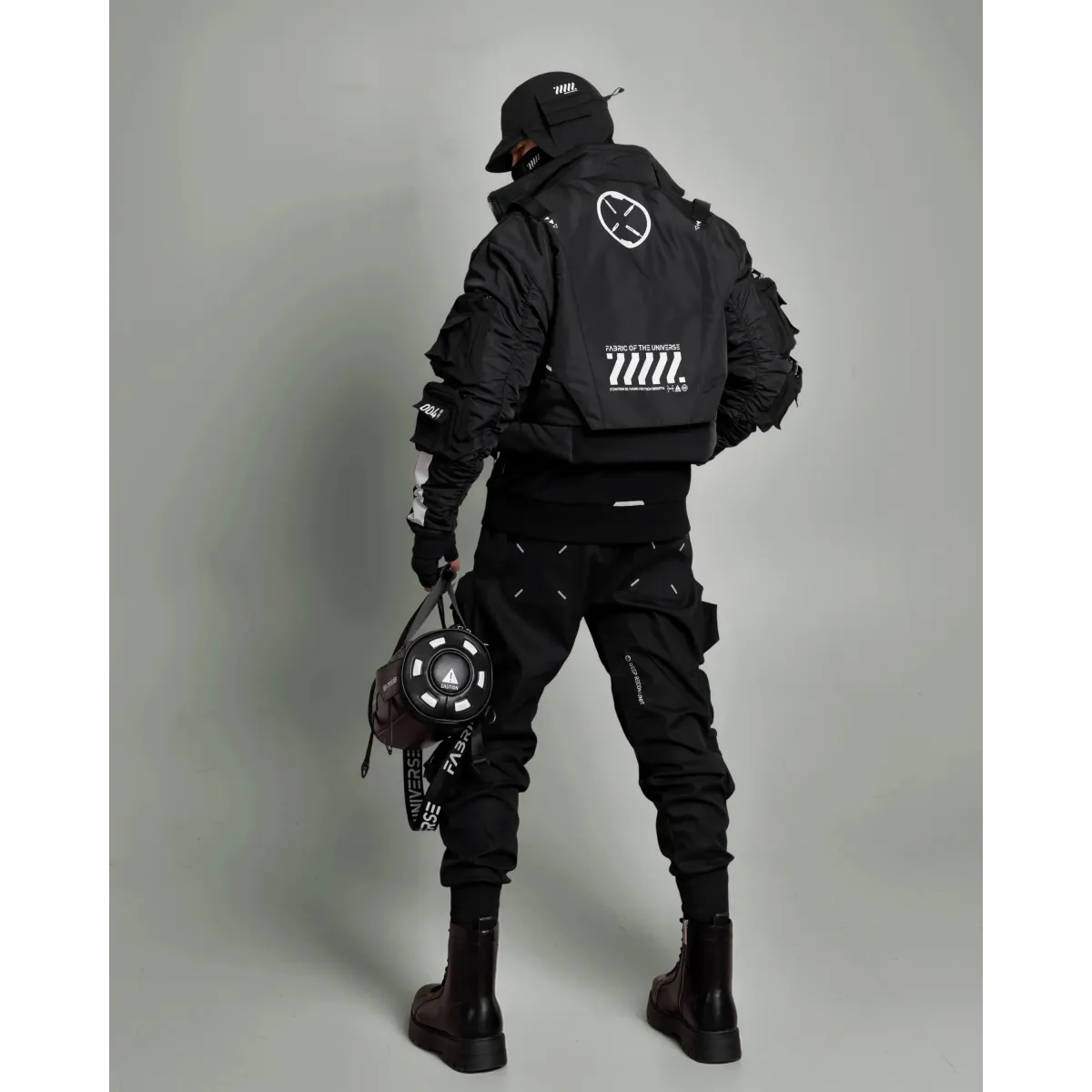 CRB-004 Black Crop Bomber Jacket - Women’s Clothing & Accessories - Jacket - 5