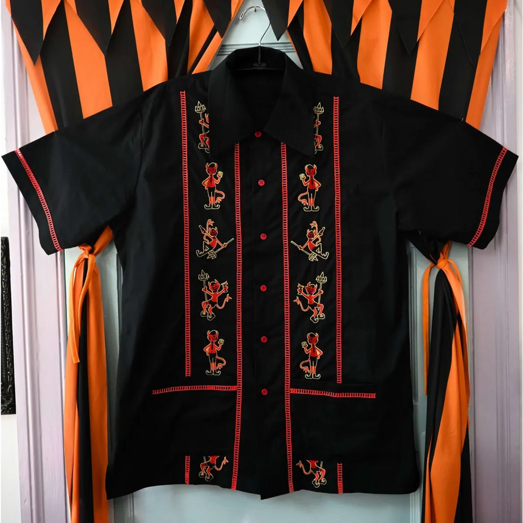 Men’s Tipsy Devils Cocktail Shirt - T-Shirts - Button-Up Shirt - 2