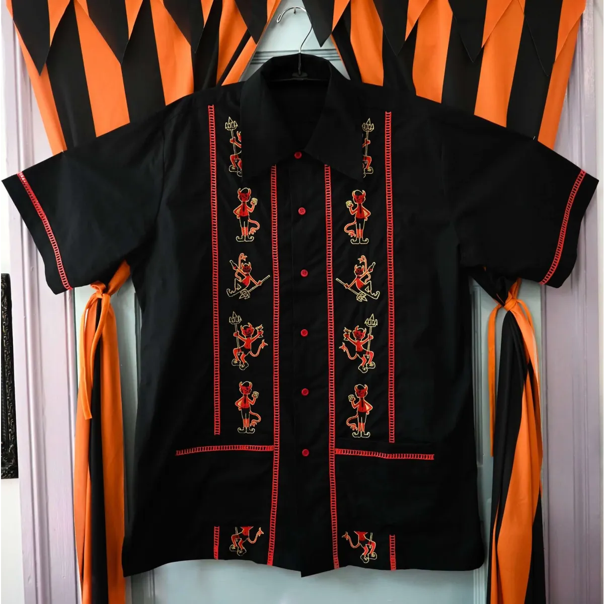 Men’s Tipsy Devils Cocktail Shirt - T-Shirts - Button-Up Shirt - 2