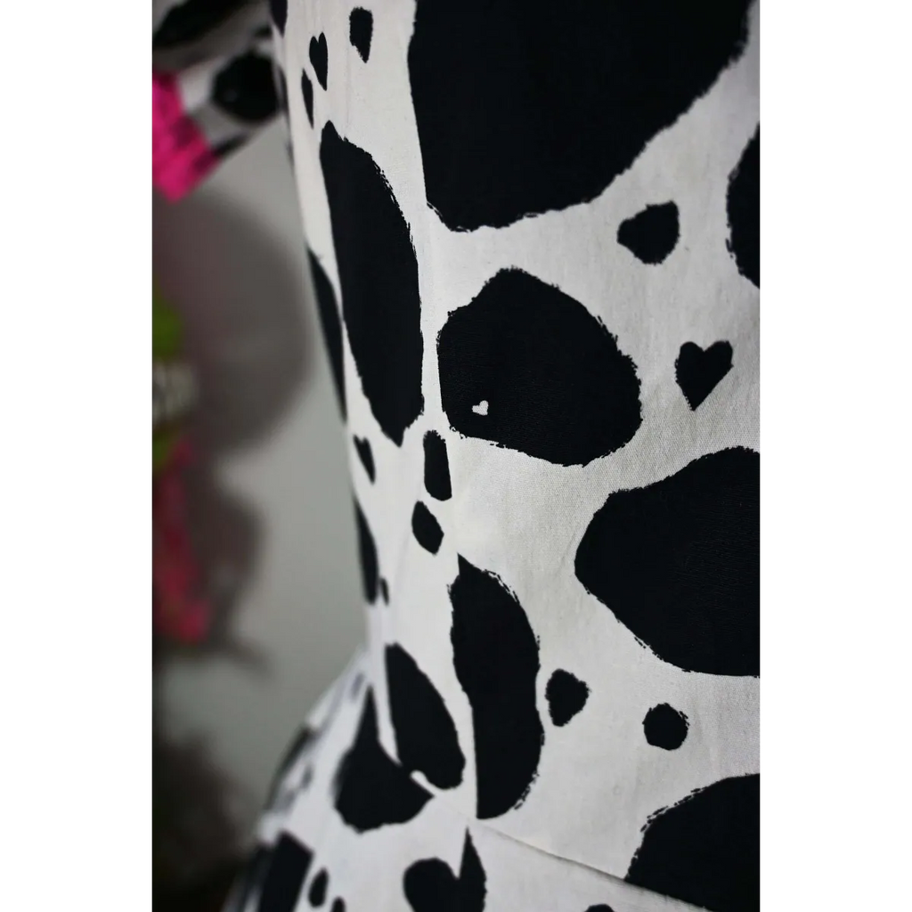 Adelaide Mini Swing Dress in Bessie Moo Print - All Dresses - Mini Dress - 5