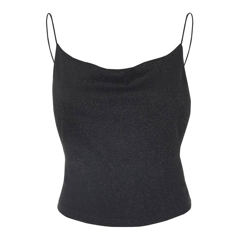 Sparkle Cami Top - Kawaii Stop - Adorable, Autumn, Broadcloth, Cami, Camis &amp; Tops, Cotton, Cute, Elegant, Fashion, Gothic, Harajuku, Japanese, Kawaii, Korean, Sleeveless, Solid, Spandex, Sparkle, Spring, Streetwear, Style, Tees, Top, Tops, Tops &amp; Tees, V-Neck, Women's Clothing &amp; Accessories