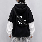 Harajuku Bear Bag Hoodie – Y2K Layered Pullover - Hoodies & Sweatshirts - Hooded - Hoodie - 3