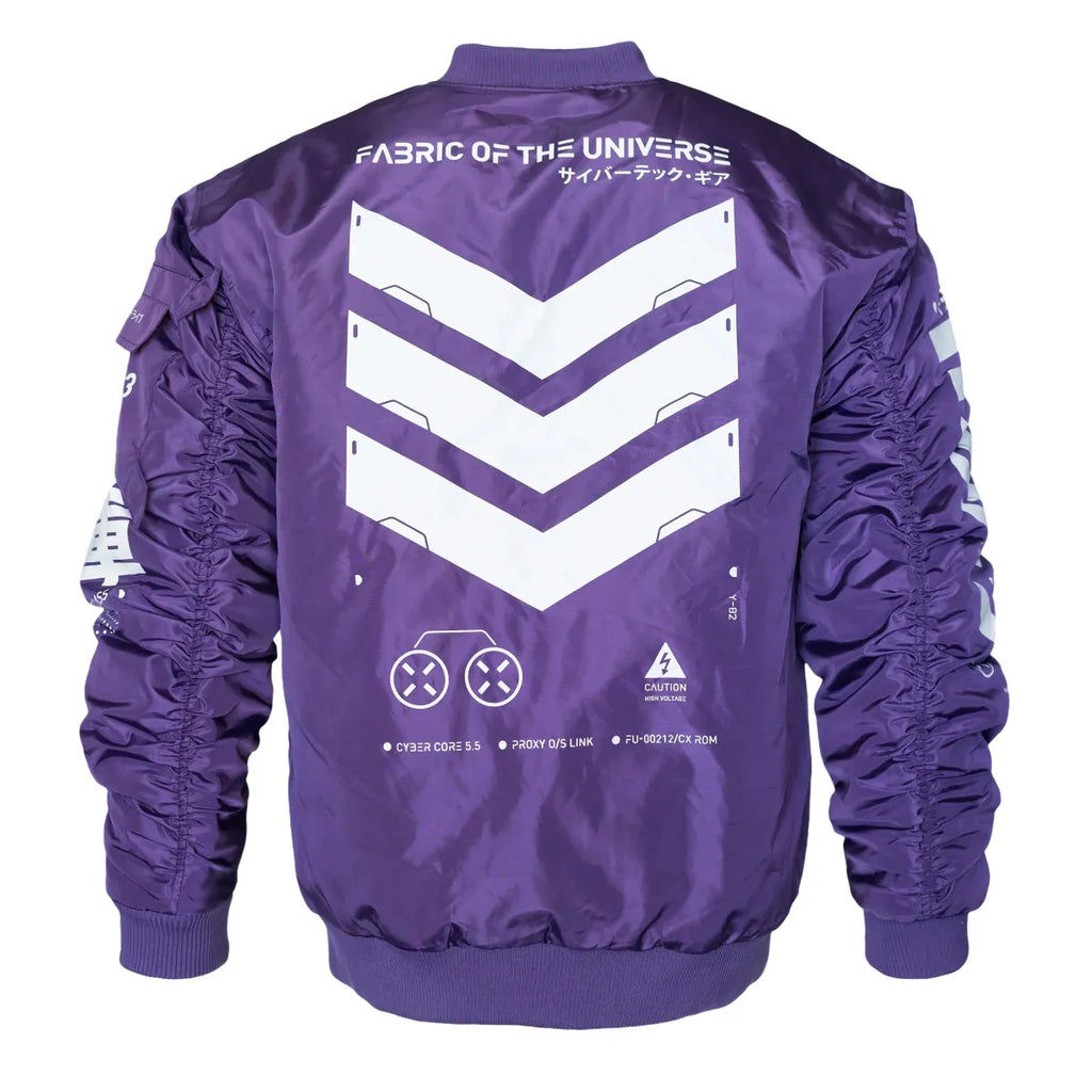 V3-3 Cybercore Purple Bomber Jacket - Jackets & Coats - Jacket - 1