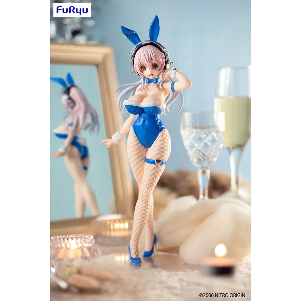 Super Sonico - Super Sonico BiCute Bunnies Figure (Blue Rabbit Ver.) - Figurines - Figures - 6