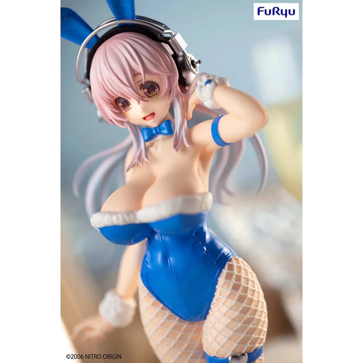Super Sonico - Super Sonico BiCute Bunnies Figure (Blue Rabbit Ver.) - Figurines - Figures - 8