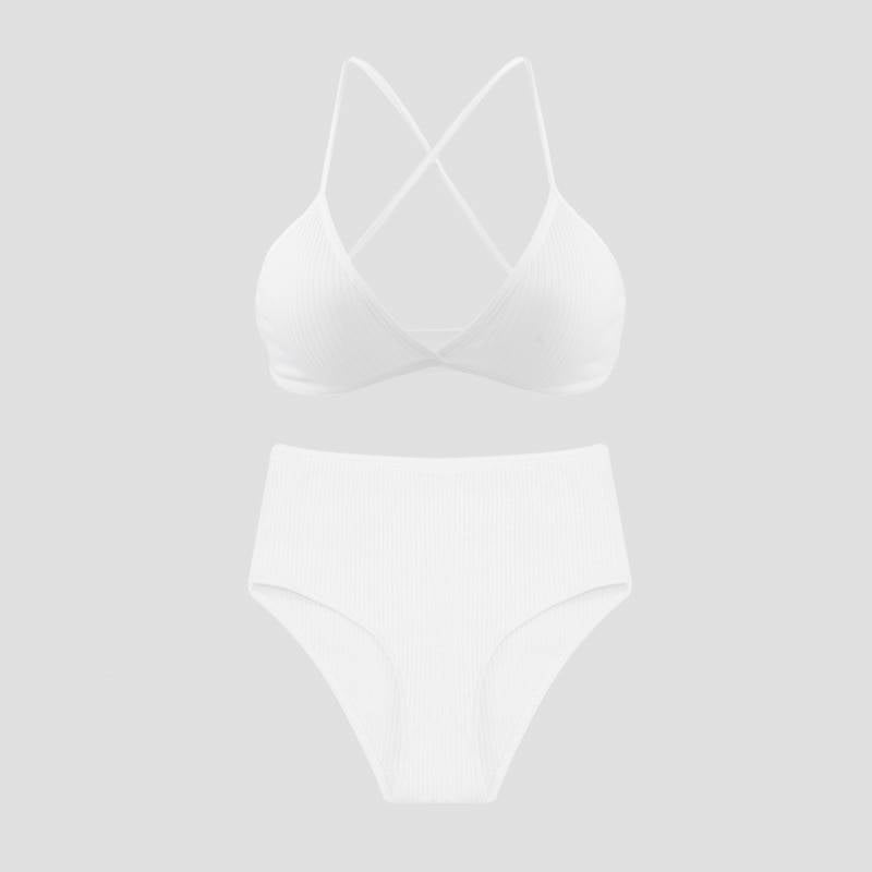 Thin Cotton Underwear Set - Kawaii Stop - Bra, Bras, Cotton, Cute, Intimates, Lace, Nylon, Panties, Seamless, Sensuous, Set, Sets, Sexy, Sexy Lingerie, Sexy Products, Solid, Spandex, Underwear, Unlined, Wire Free, Wireless, Women's, Women's Clothing &amp; Accessories