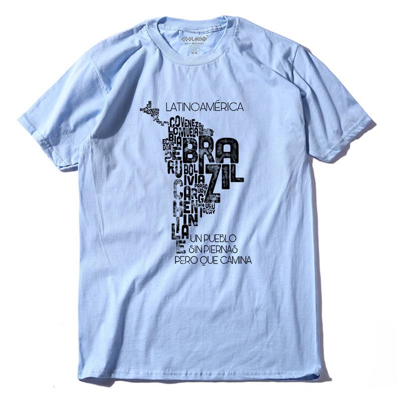 South America Tee - Light Blue / M - T-Shirts - Shirts & Tops - 14 - 2024