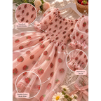 Kawaii Strawberry Dress - All Dresses - Short - Square - 4