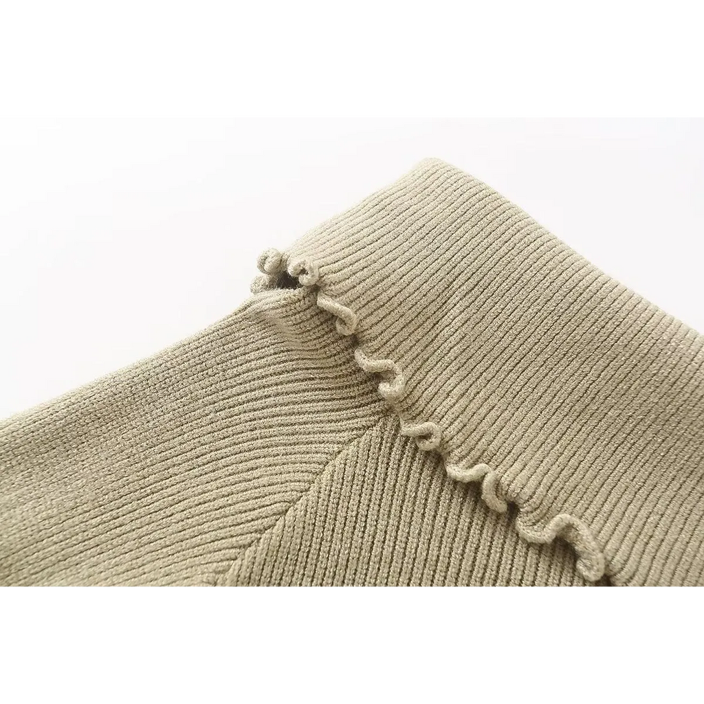 One Shoulder Long Sleeve Sweater - Sweaters - Sweater / Pullover - 3