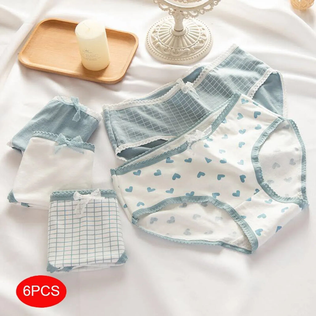 6-Pack Kawaii Strawberry Cotton Panties - Women’s Clothing & Accessories - 16
