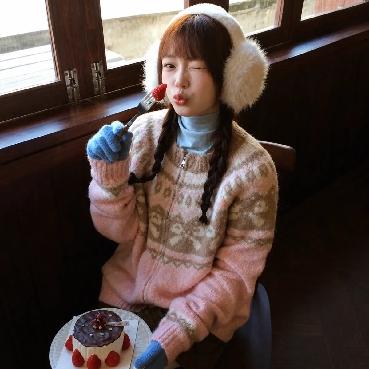 Mori Girl Vintage Knit Cardigan - Women’s Clothing & Accessories - Long - Round - Cardigans - 2