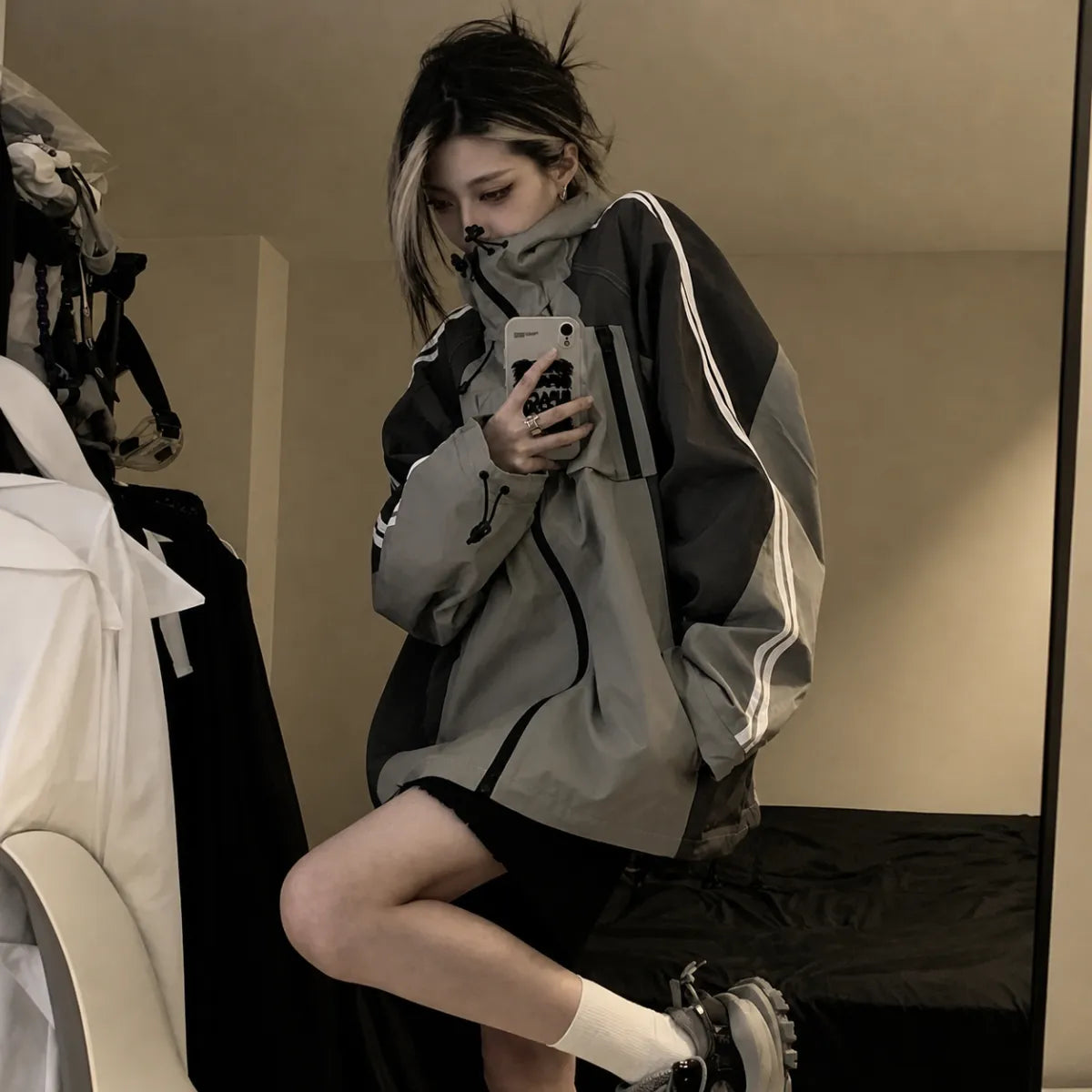 Harajuku Oversized Techwear Windbreaker Jacket - Jackets & Coats - Jacket - 2