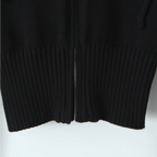 Black Slim Fit Zip-Up Hoodie Top - Hoodies & Sweatshirts - Hoodie - 2