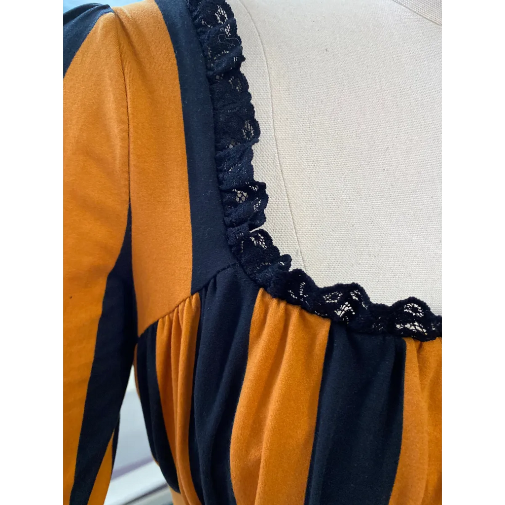 Wednesday Dress in Pumpkin Spice Stripe - All Dresses - Dress - 4