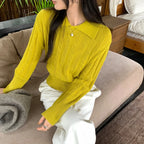 Classic Collar Knit Polo Sweater - Sweaters - Sweater / Pullover - 3