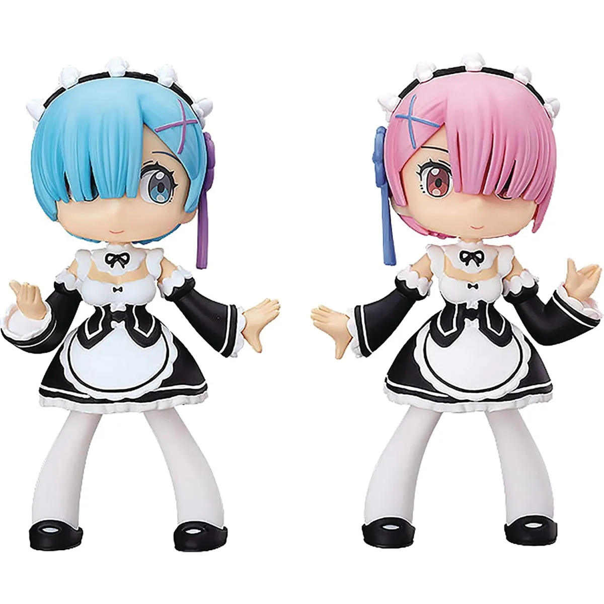 Fine Clover Re:Zero - Starting Life in Another World: Yurumari Rem & Ram Soft Vinyl Figures - Figurines - Figures - 1