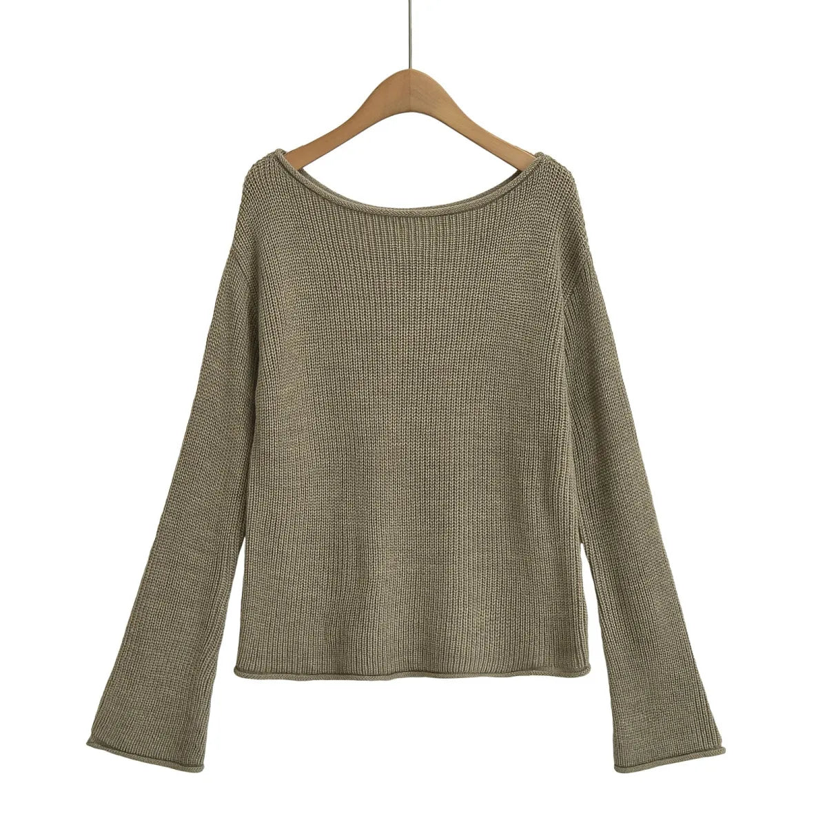 One Shoulder Boat Neck Sweater - Sweaters - Sweater / Pullover - 2