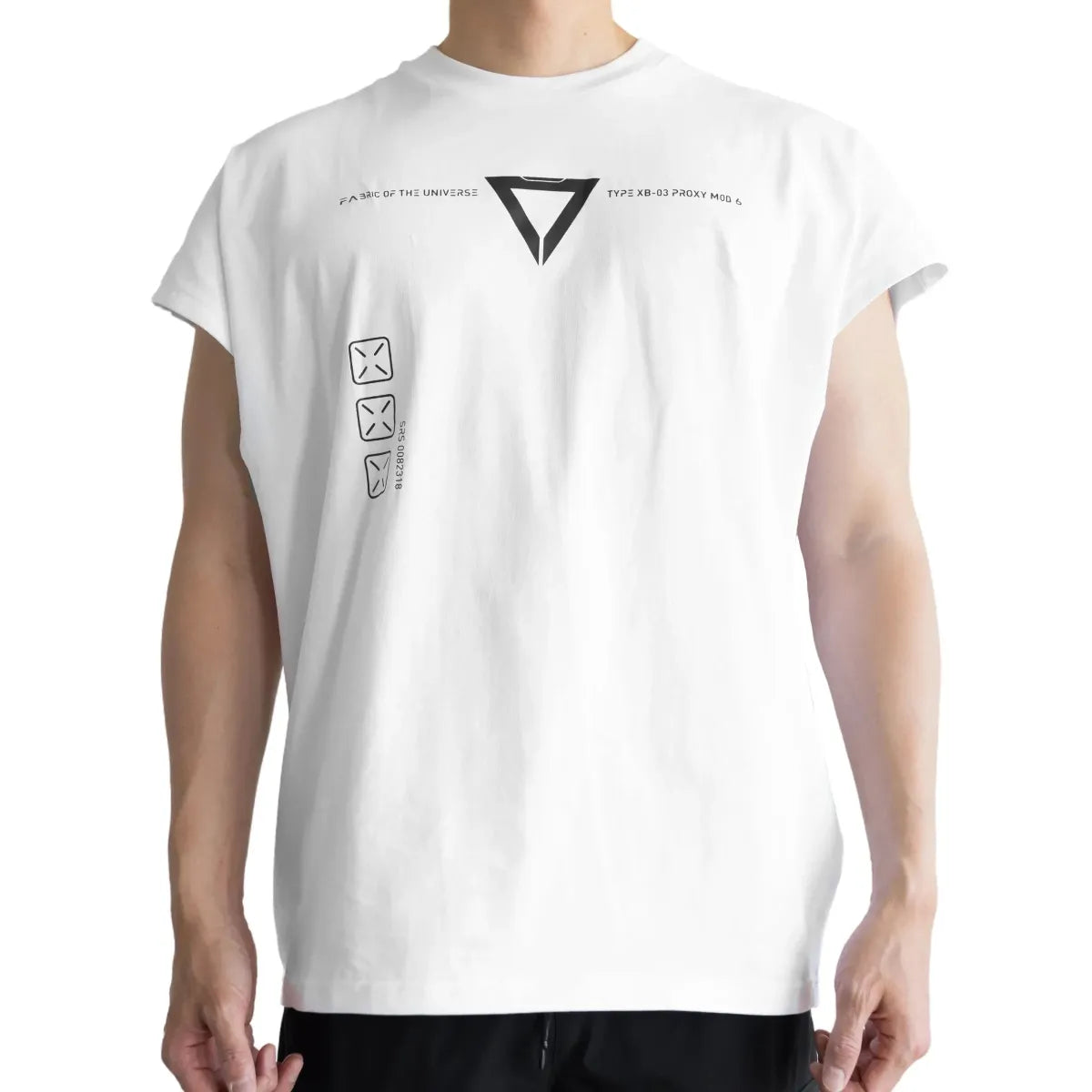 XB-03 Oversized Sleeveless Graphic T-Shirt - T-Shirts - Tank Top / Cami - 2