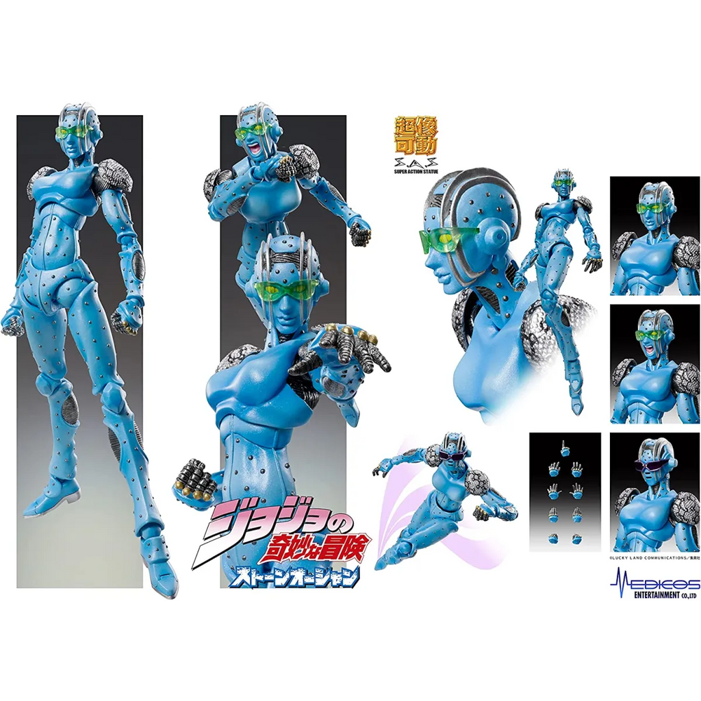 MediCos JoJo’s Bizarre Adventure Part 6: Chozo Kado Stone Free Super Action Statue Figure - Figurines - Figures - 3