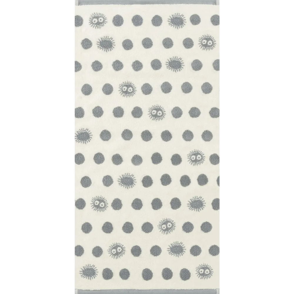 Studio Ghibli Silhouette Series (Bath Towel) My Neighbor Totoro Scoot Sprite Marushin Silhouette Towel Series Grey