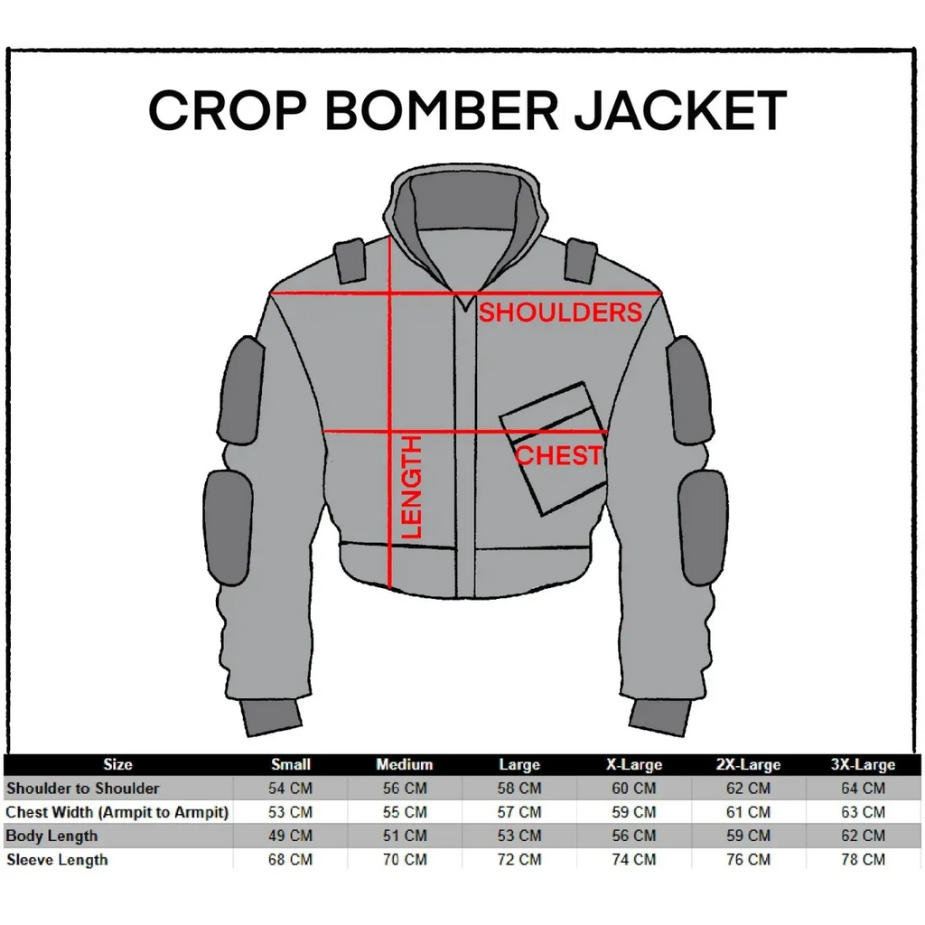 CRB-004 Black Crop Bomber Jacket - Women’s Clothing & Accessories - Jacket - 10