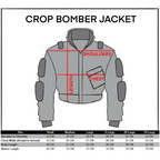 CRB-004 Black Crop Bomber Jacket - Women’s Clothing & Accessories - Jacket - 10