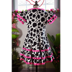 Adelaide Mini Swing Dress in Bessie Moo Print - All Dresses - Mini Dress - 3